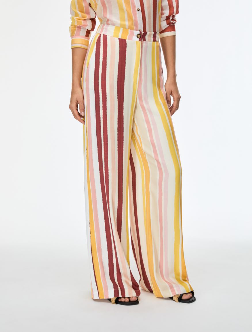 Flowing trousers - BORDEAUX - Iblues