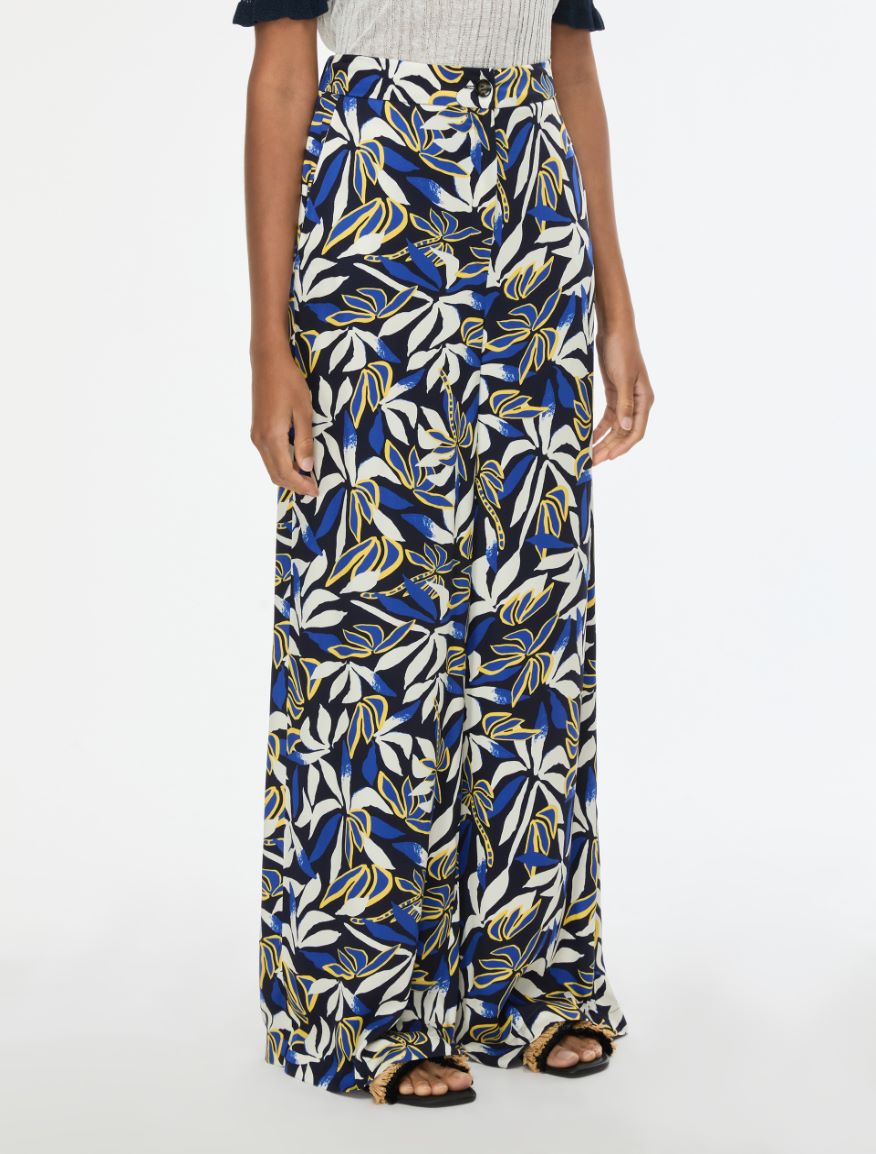 Flowing trousers - CORNFLOWER BLUE - Iblues