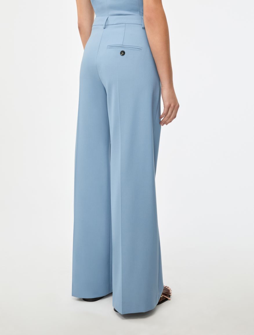 Wide-leg trousers - DARK BLUE - Iblues - 2