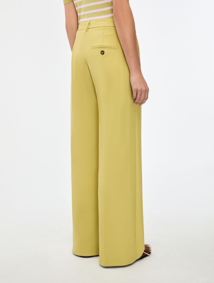 Wide-leg trousers - YELLOW - Iblues - 3