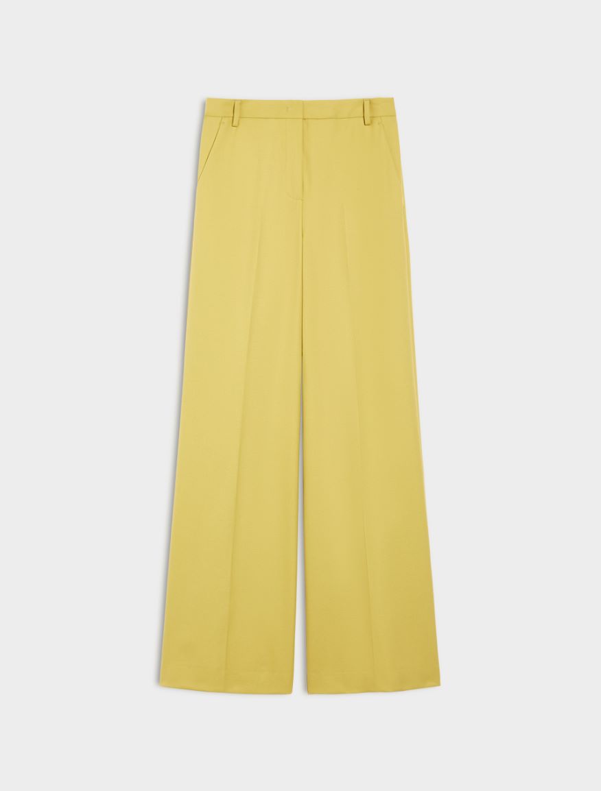 Wide-leg trousers - YELLOW - Iblues - 5