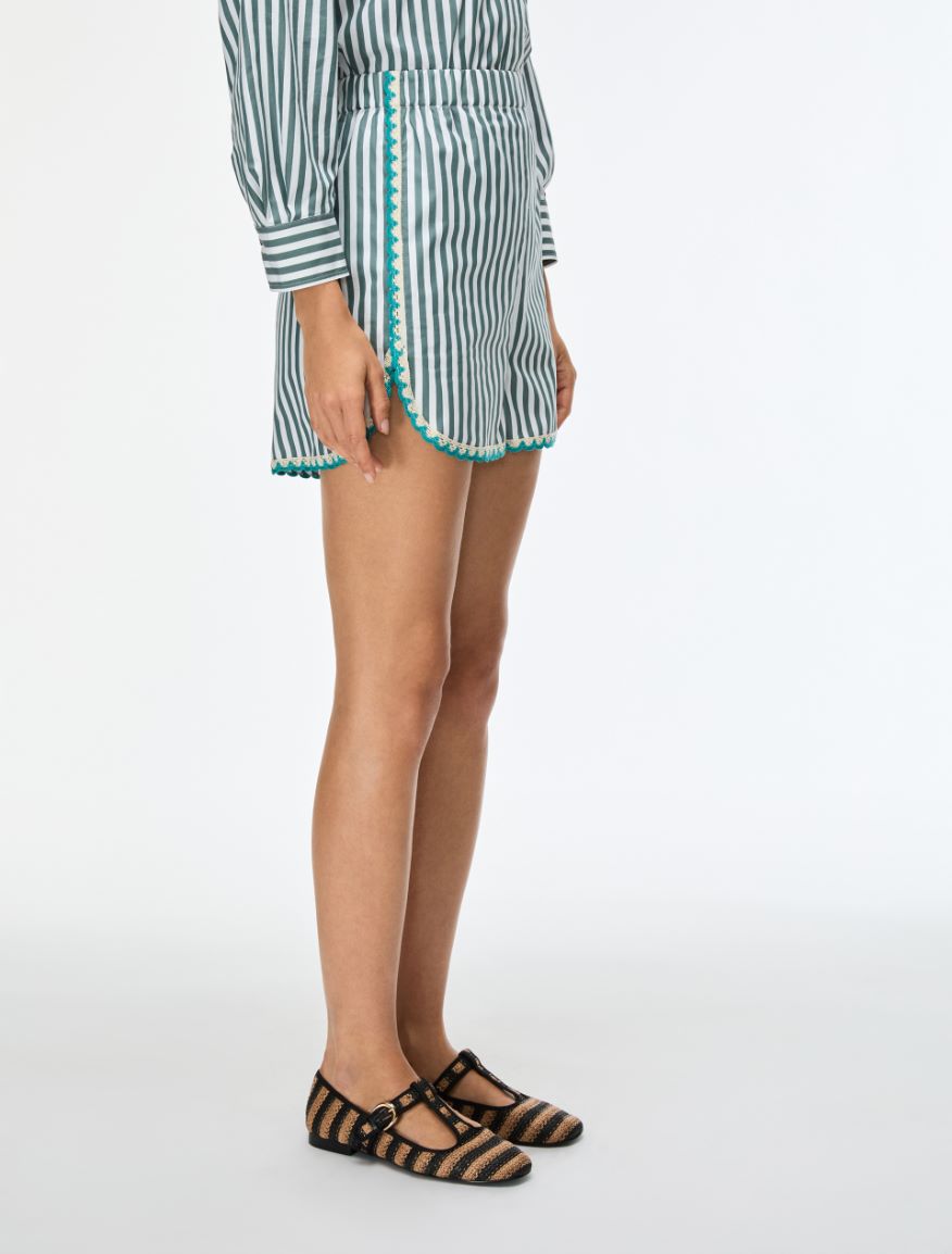 Cotton shorts - GREEN - Iblues - 4