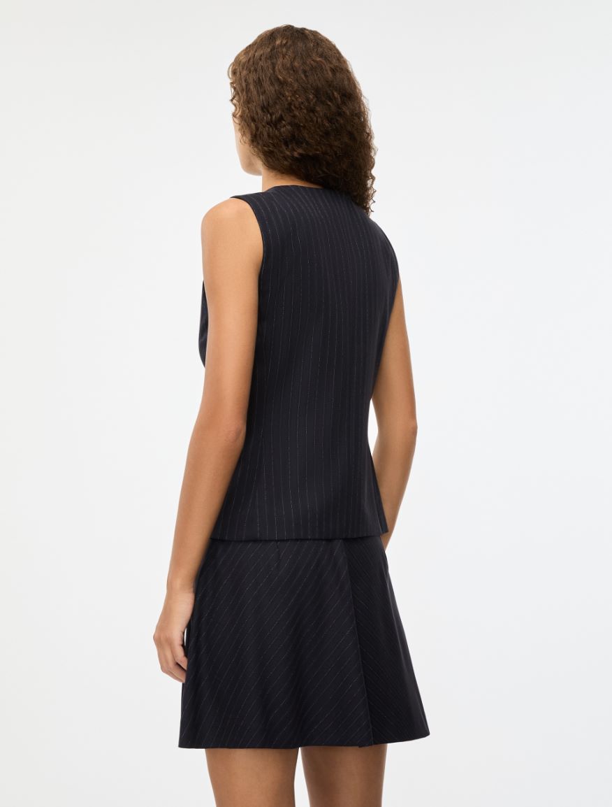 Crew-neck gilet - NAVY - Iblues - 2