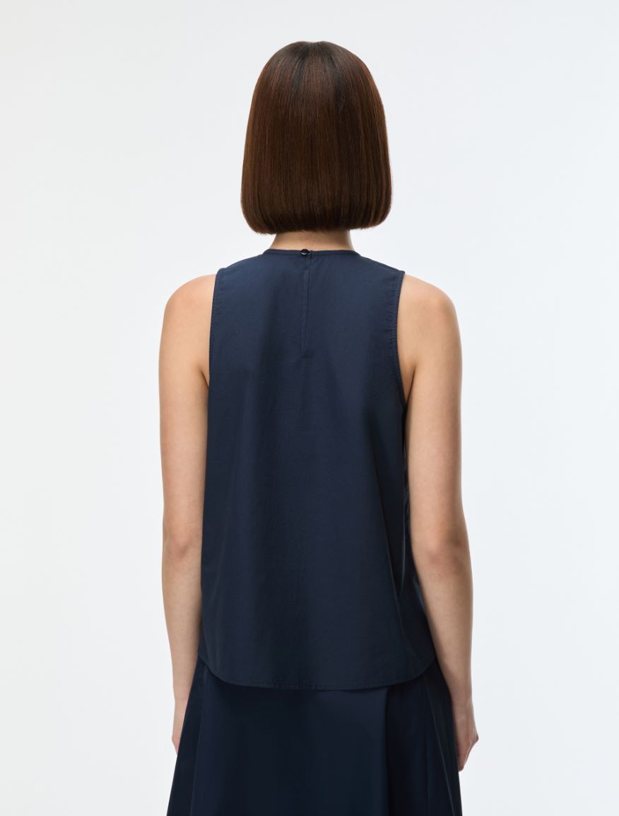 Embroidered top - NAVY - Iblues - 2