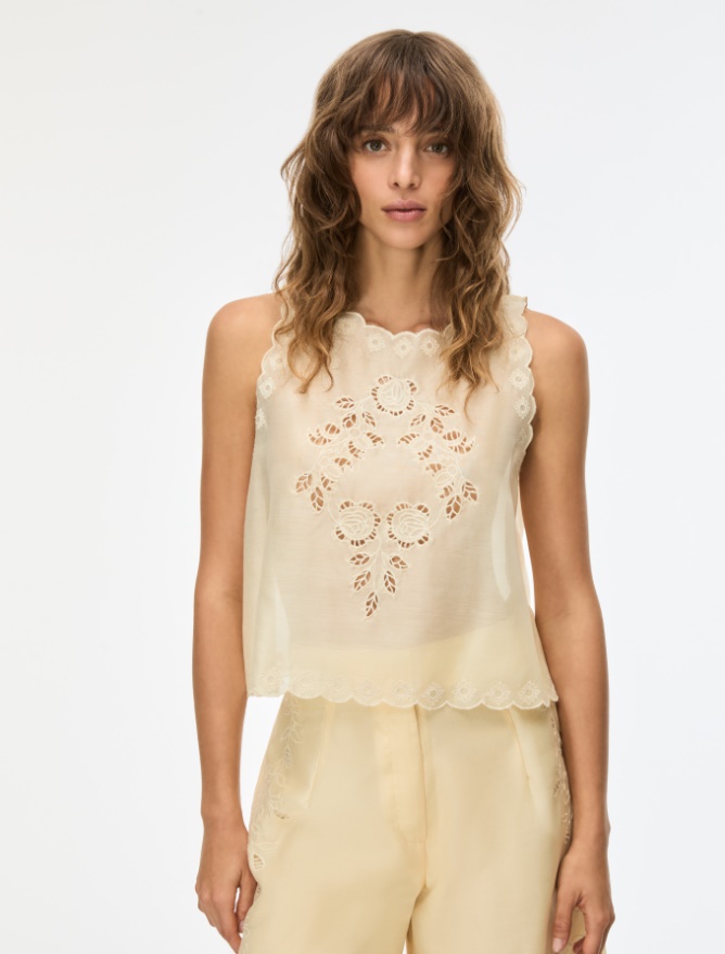 Broderie anglaise top - 