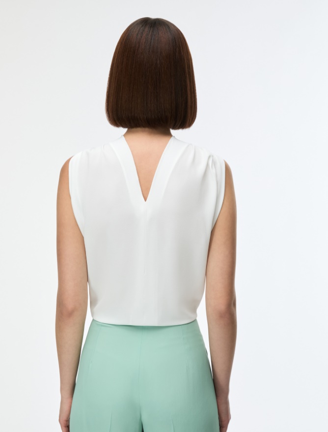 Loose-fit silk-blend top - 