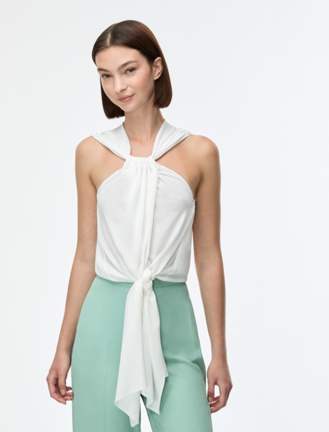 Loose-fit silk-blend top - 