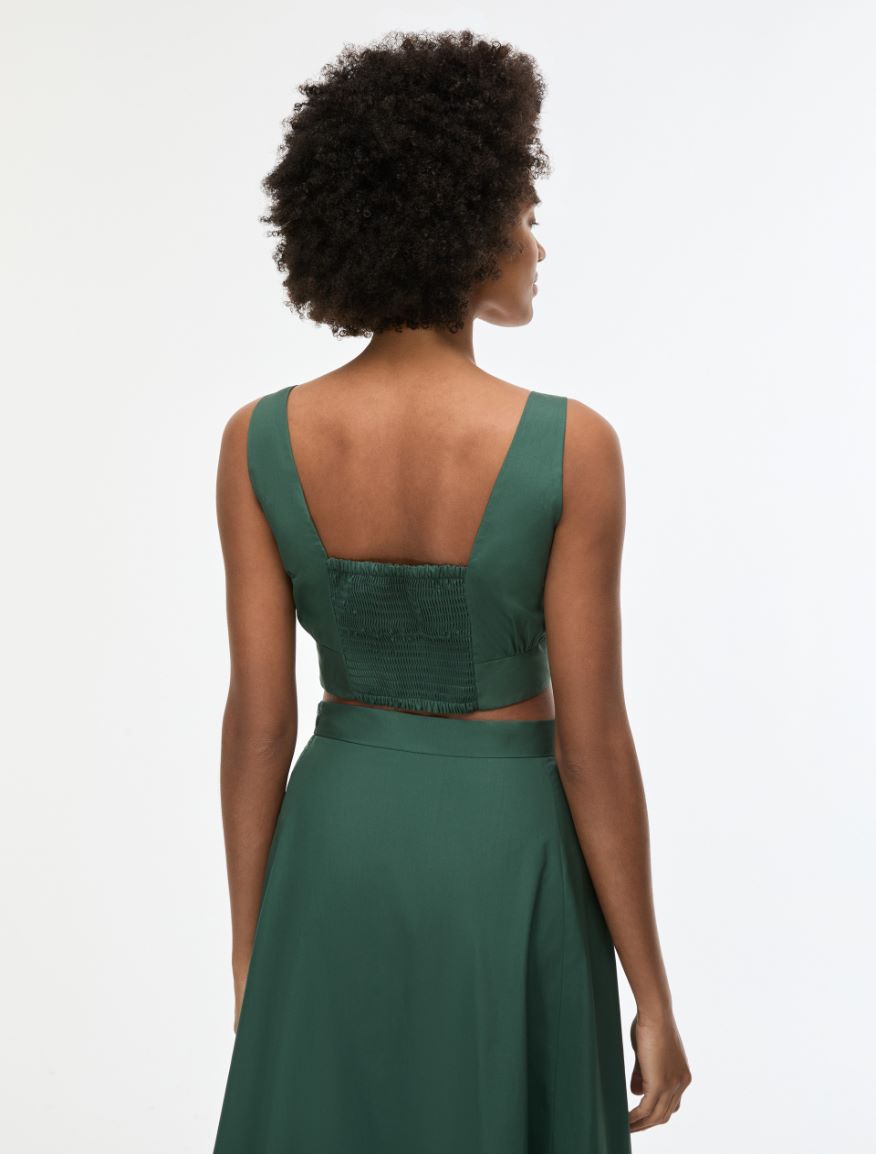 Criss-cross top - GREEN - Iblues - 2