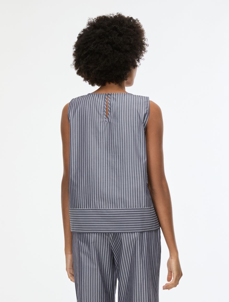 Flounce top - NAVY - Iblues - 2