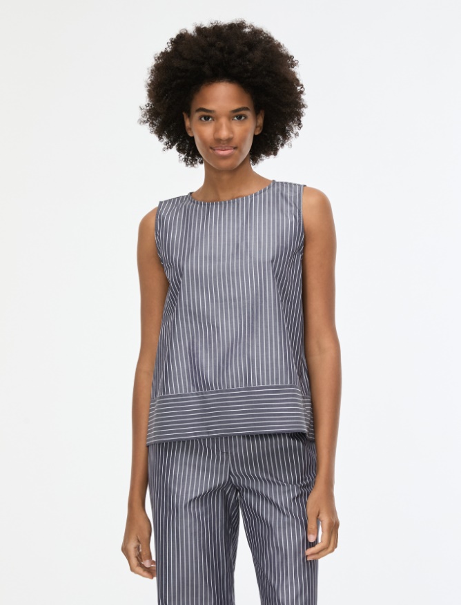 Flounce top - NAVY - Iblues