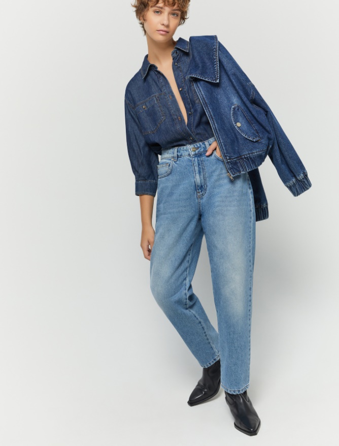 Jeans mom fit - BLUE JEANS