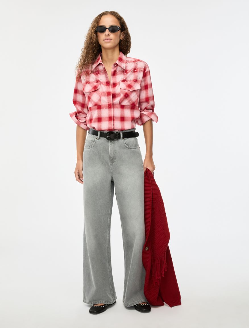 Palazzo jeans - BLACK - Iblues - 4