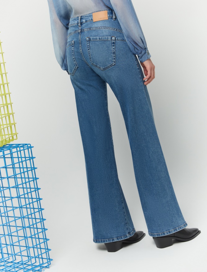 Jeans flare over - BLUE JEANS