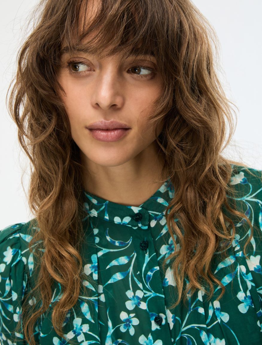 Printed dress - GREEN - Iblues - 3