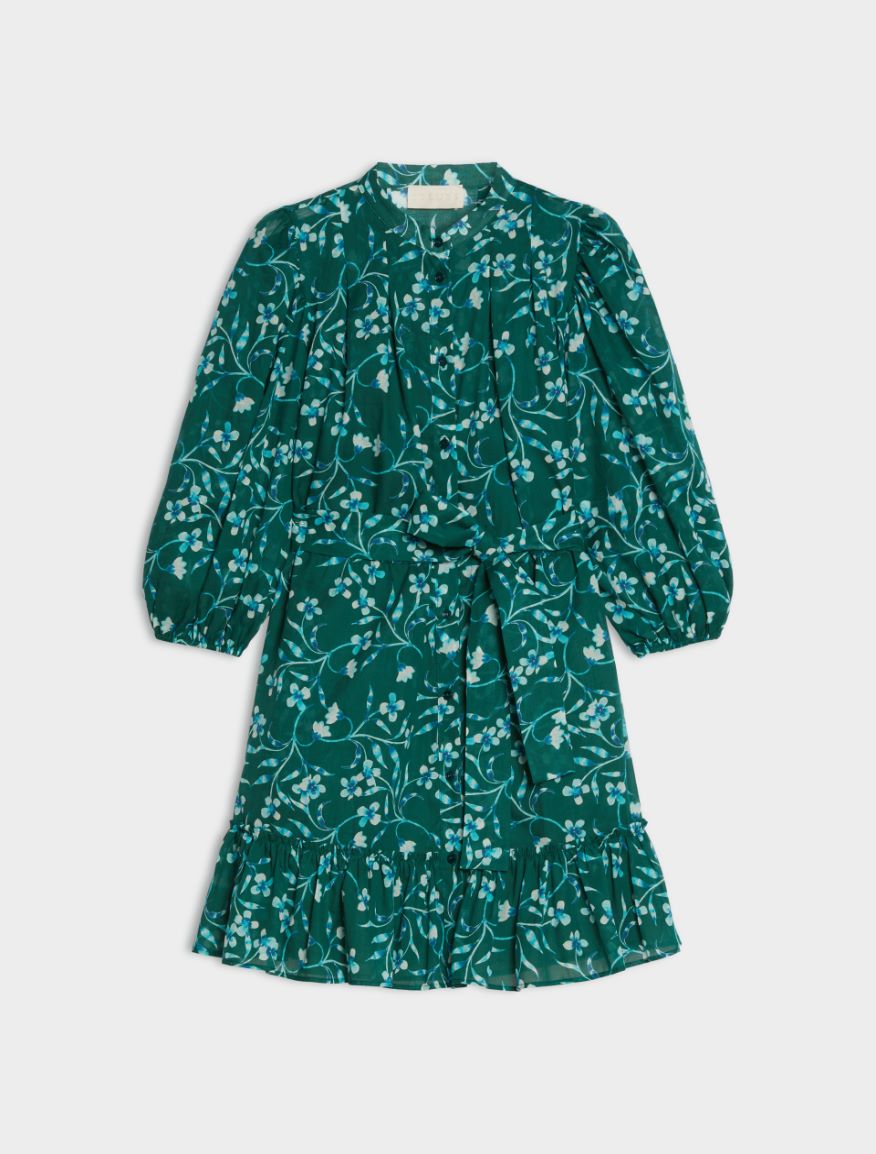 Printed dress - GREEN - Iblues - 5