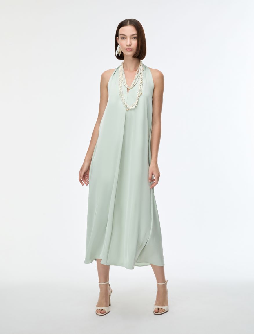 Satin dress - MINT - Iblues - 4