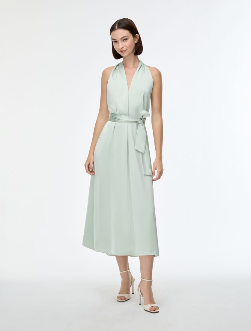 Satin dress - MINT - Iblues