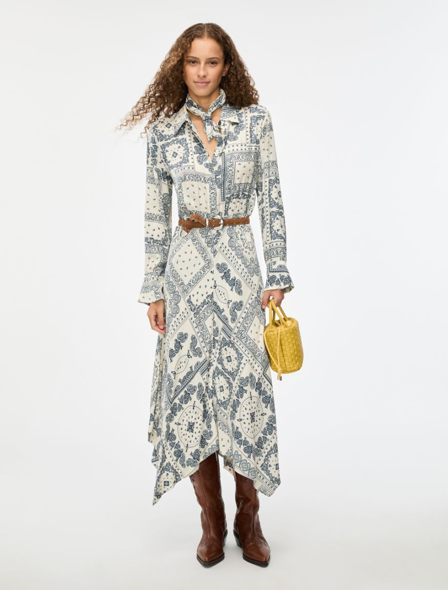 Figure-skimming dress - IVORY - Iblues