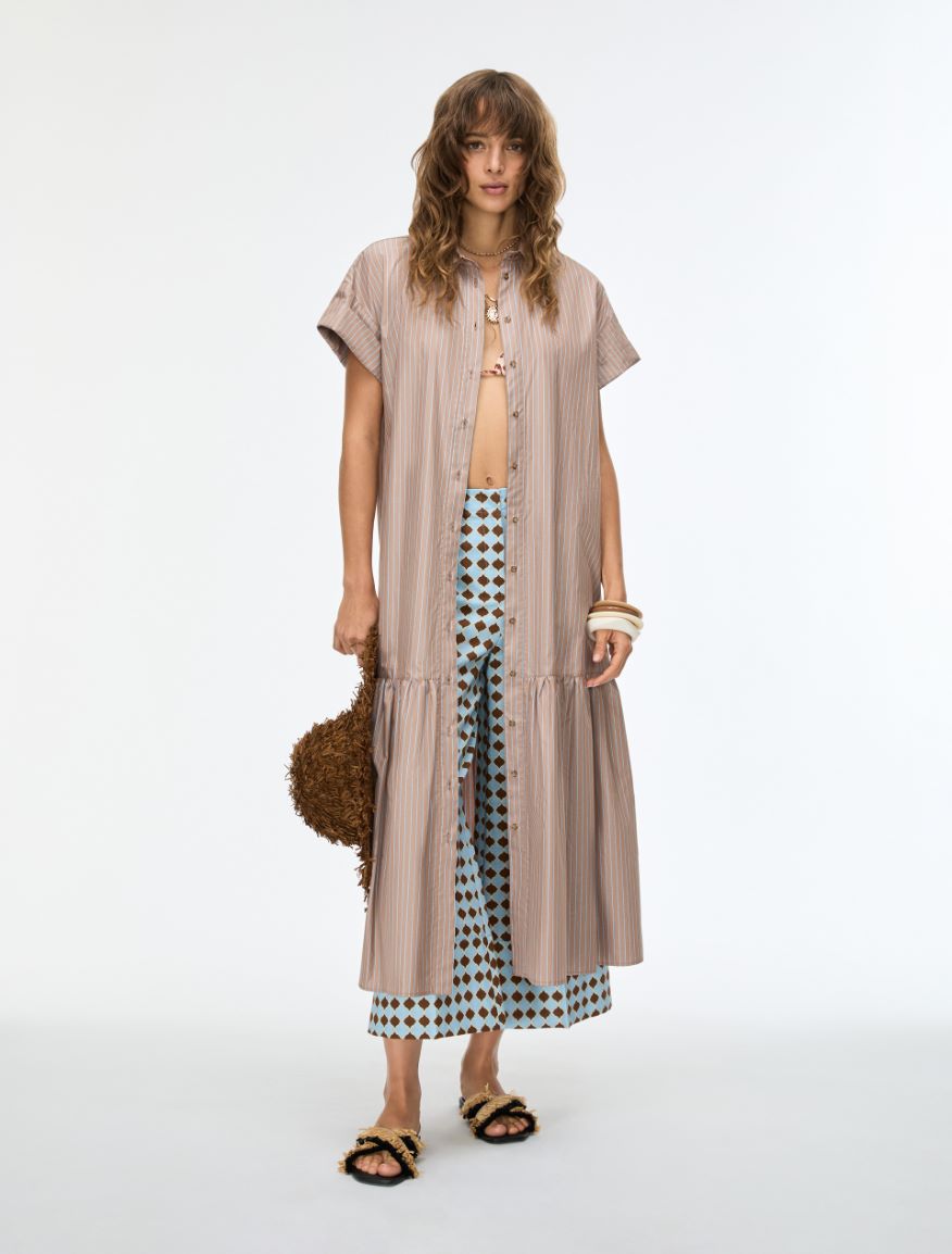 Shirt dress - HAZELNUT BROWN - Iblues - 5