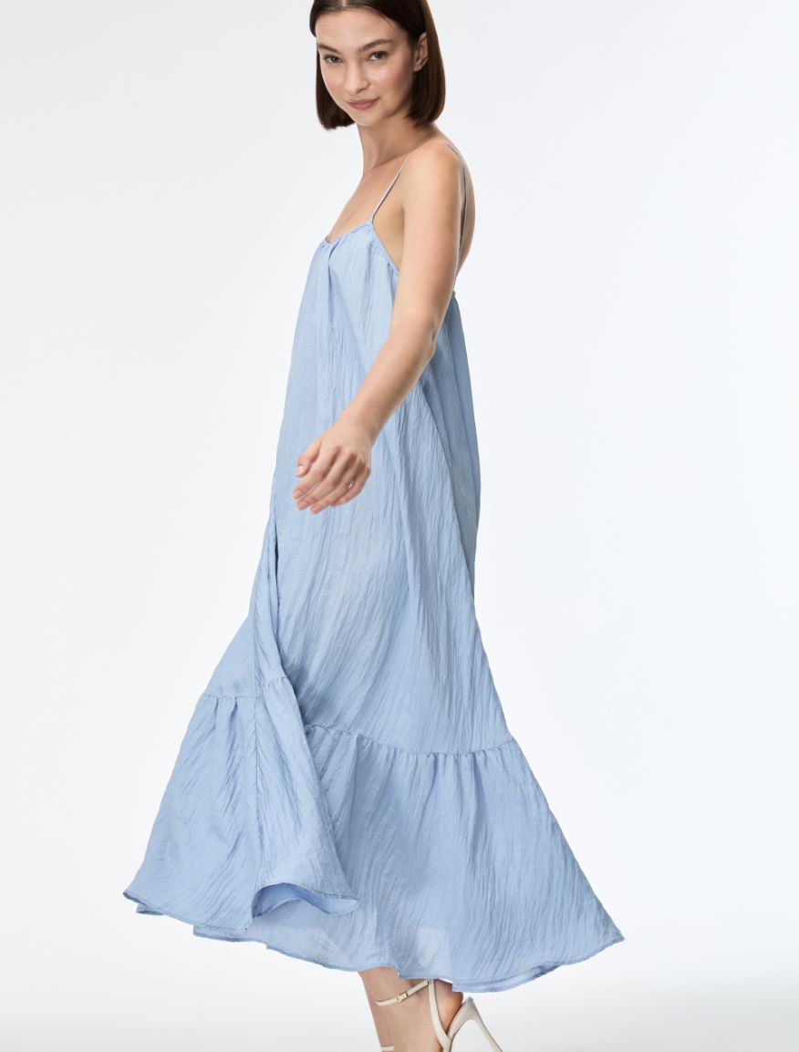 Crackled dress - DARK BLUE - Iblues - 3