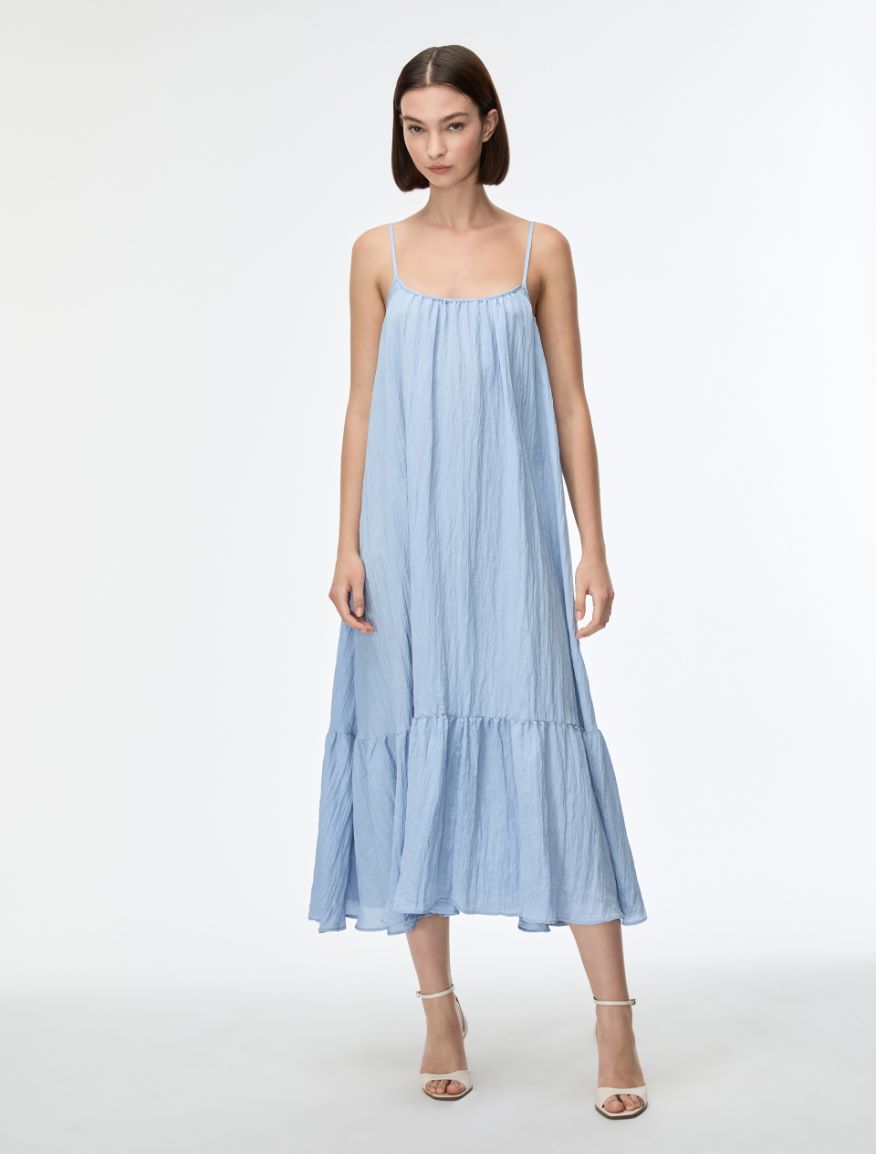 Crackled dress - DARK BLUE - Iblues - 4