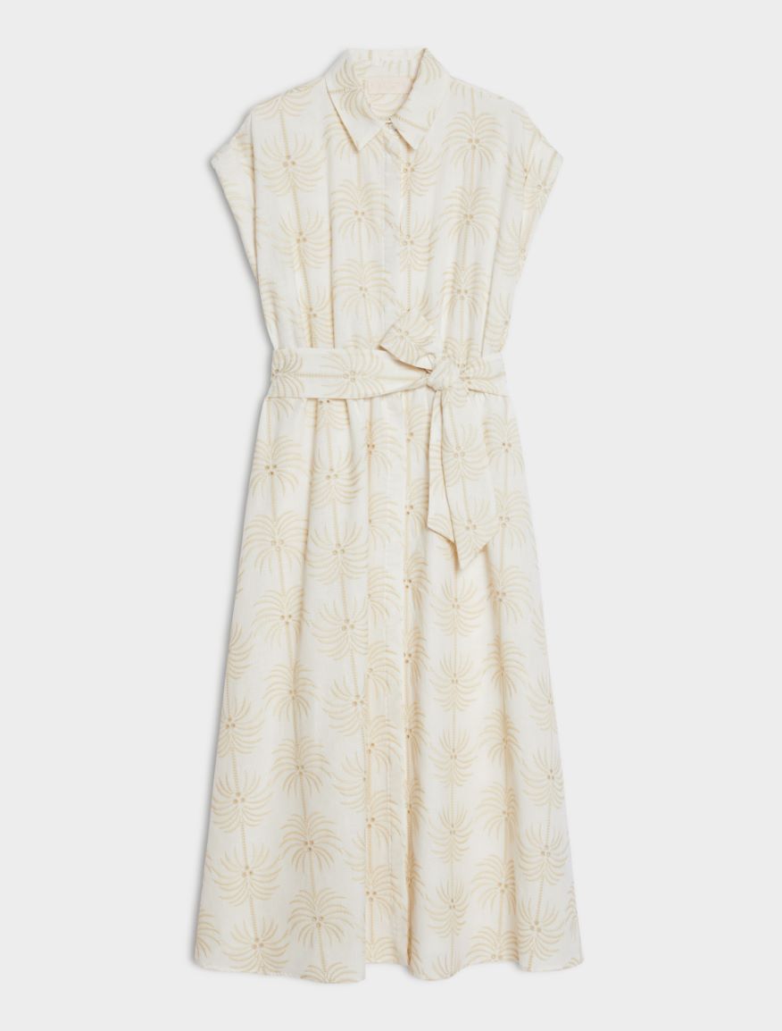 Embroidered dress - IVORY - Iblues - 5