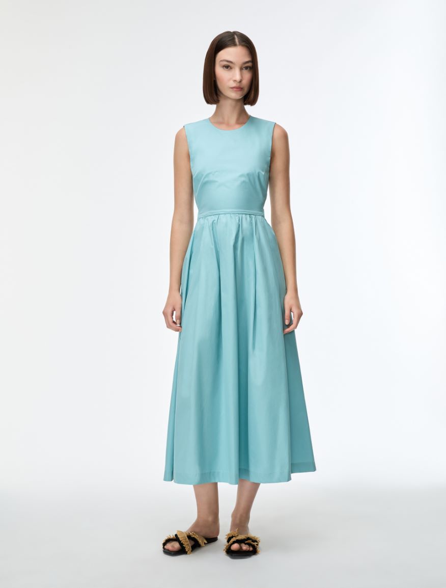 Fitted-waist dress - AQUAMARINE - Iblues - 4
