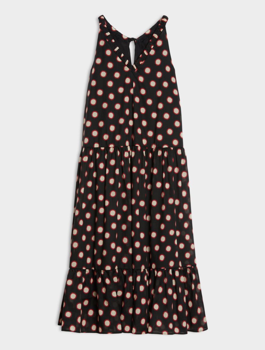 Cotton dress - BLACK - Iblues - 5