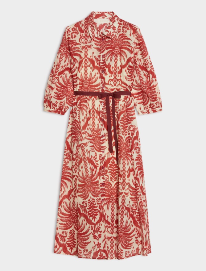 Flared, figure-skimming dress - 