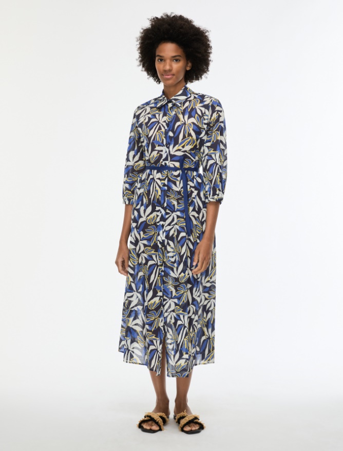 Flared, figure-skimming dress - 