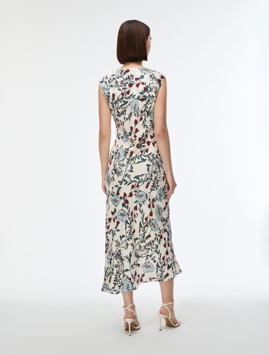 Figure-skimming dress - IVORY - Iblues - 2