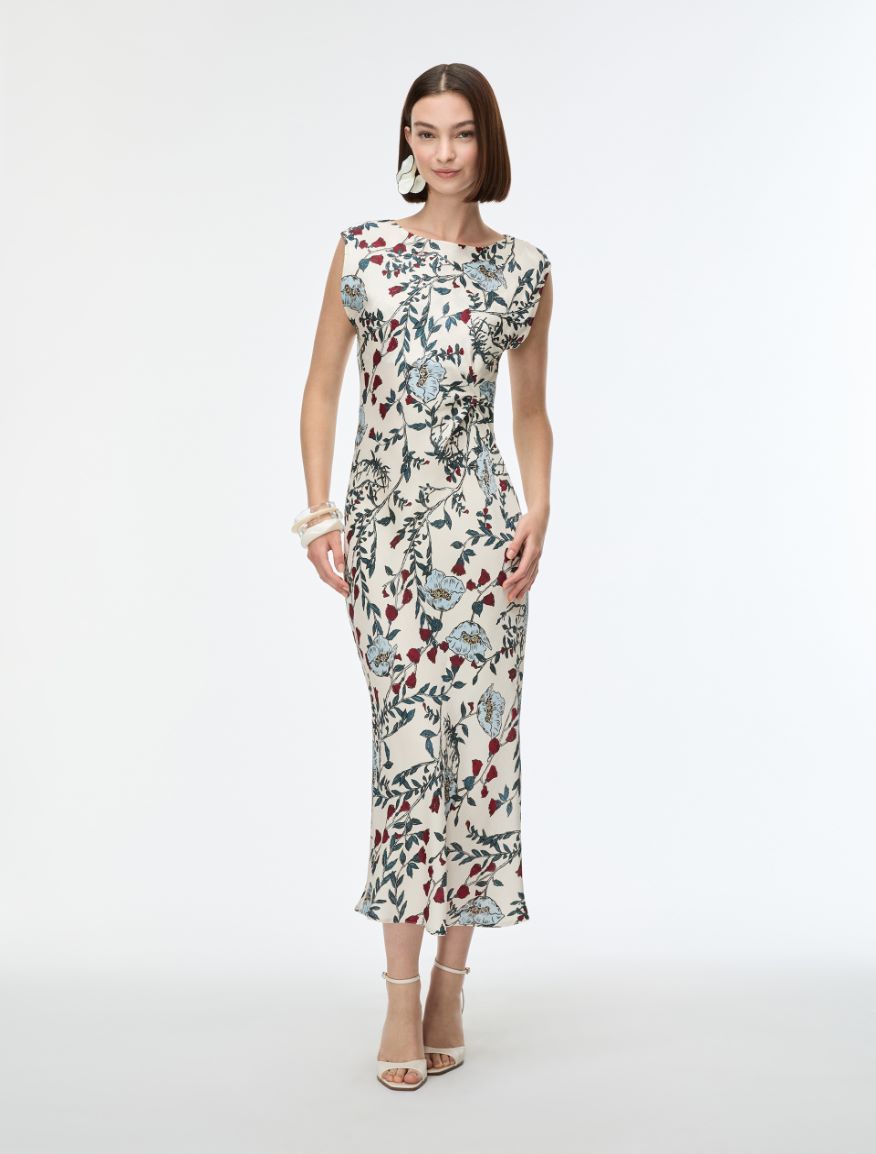 Figure-skimming dress - IVORY - Iblues