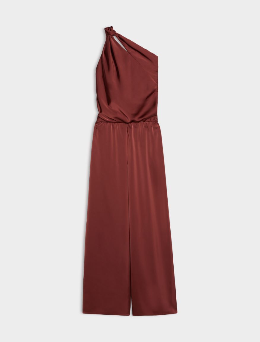 One-shoulder jumpsuit - BORDEAUX - Iblues - 5