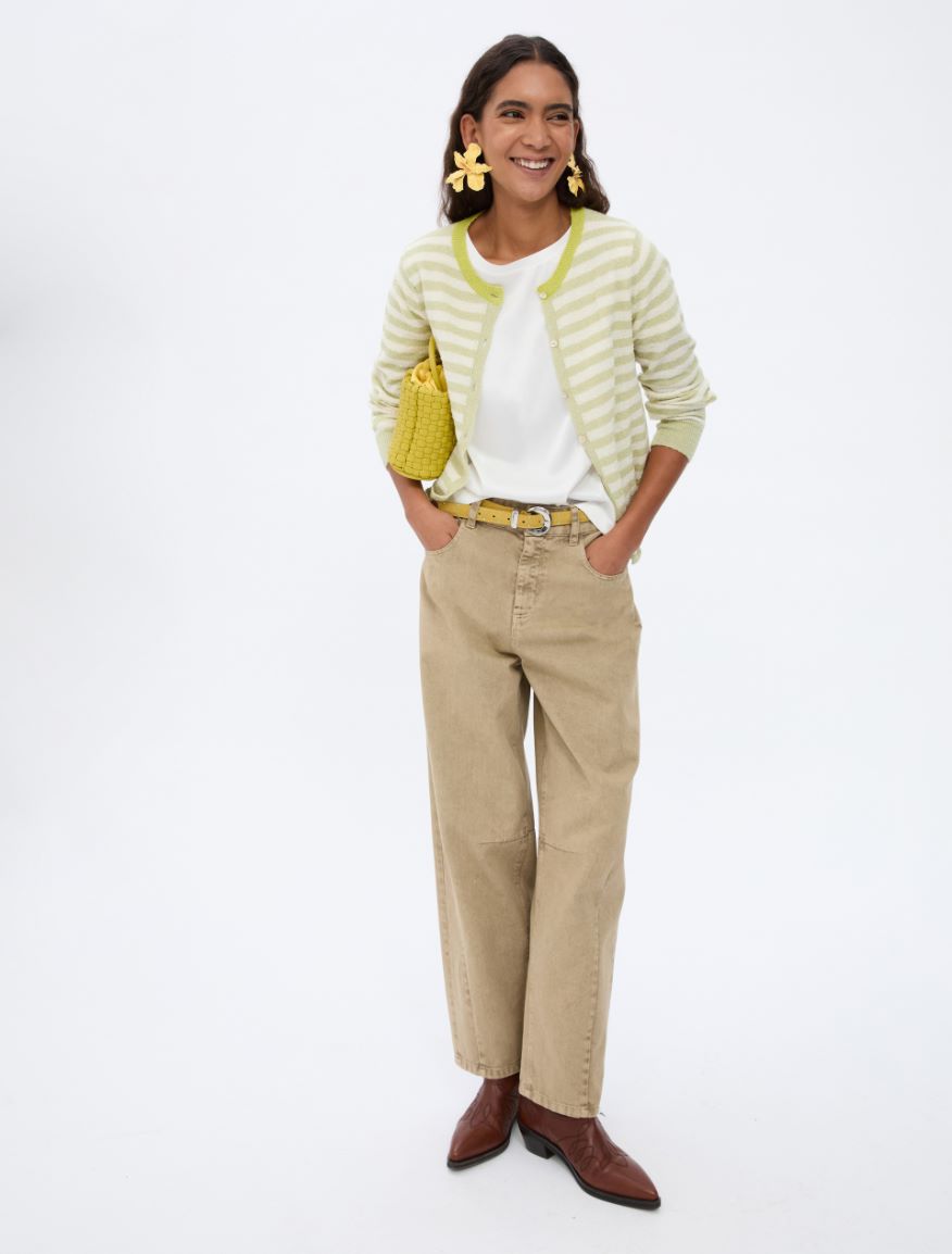 Striped cardigan - SAGE - Iblues - 4