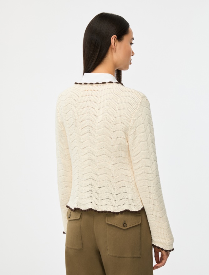 Crochet-knit cardigan - 