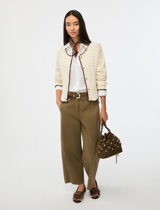 Crochet-knit cardigan - 