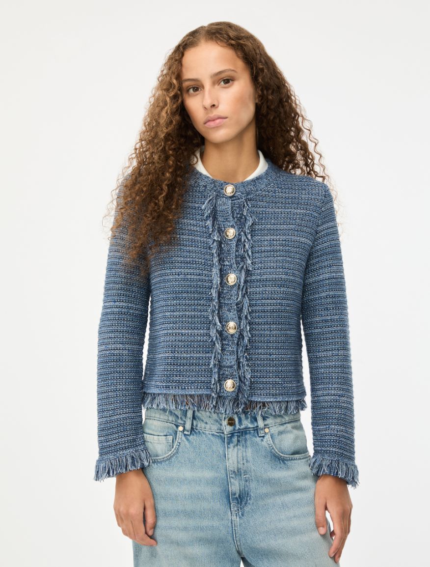 Boxy jacket - NAVY - Iblues - 4