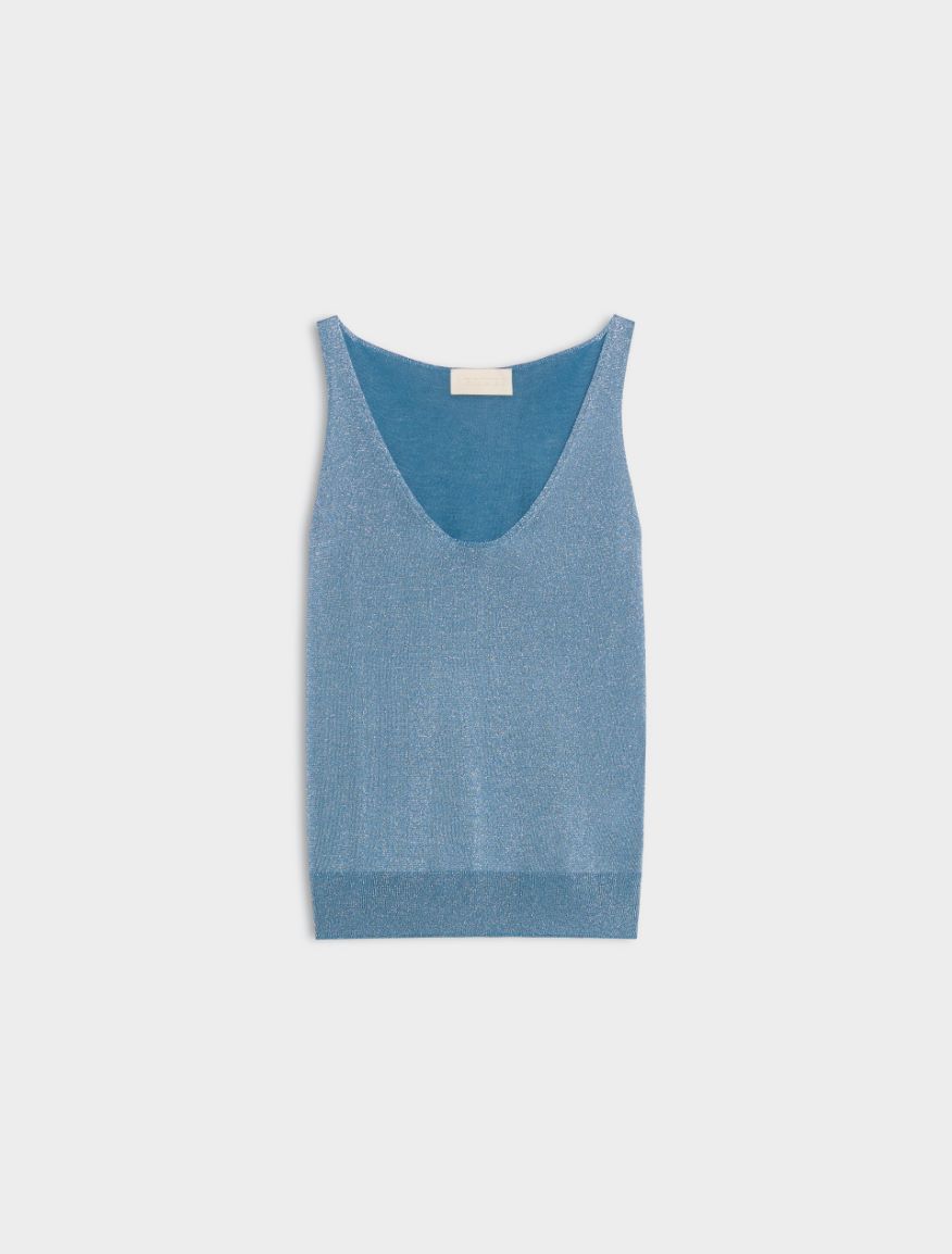 Silk-blend top - AVIO - Iblues - 5