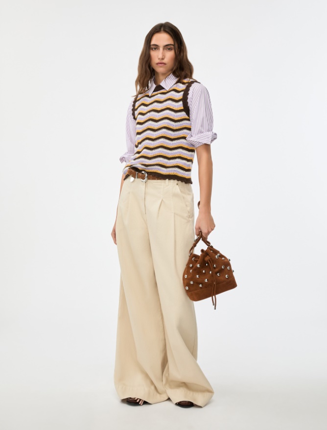 Crochet-knit sweater - 