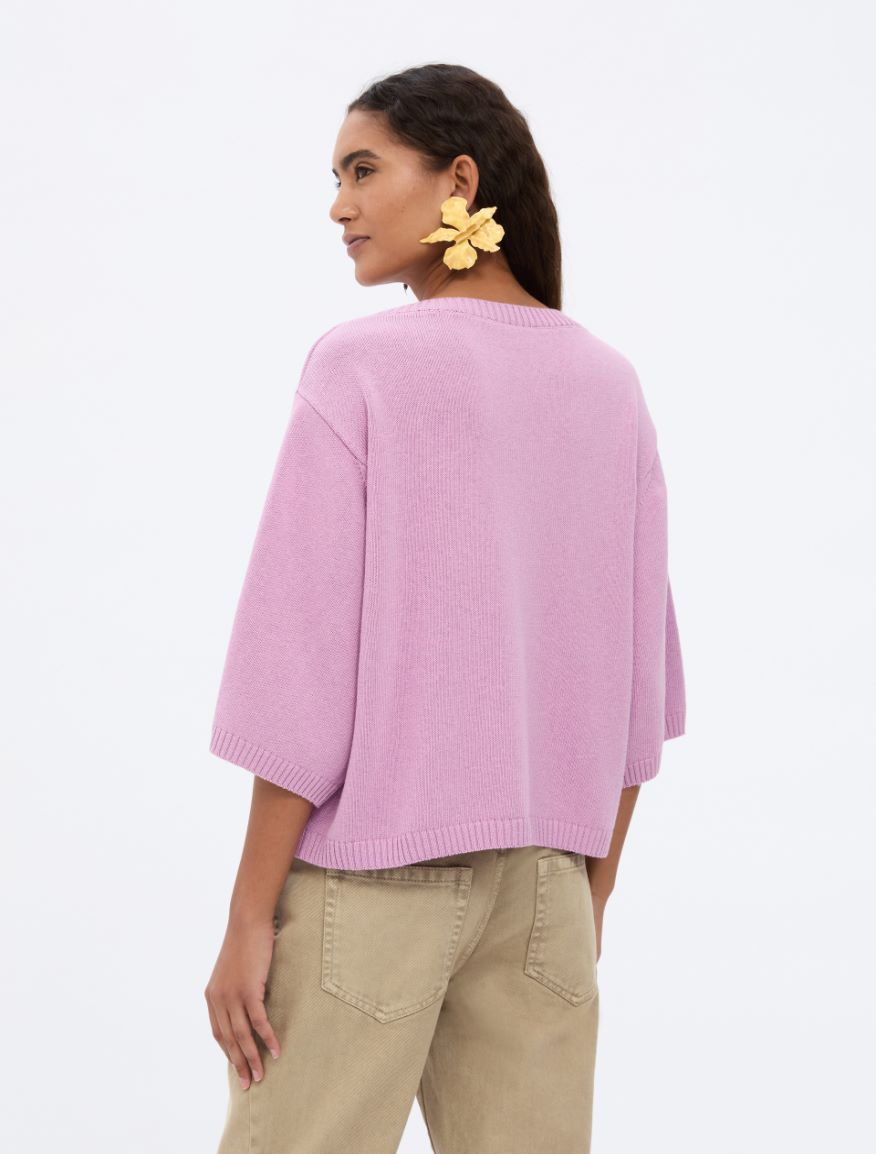 T-shaped sweater - HYDRANGEA - Iblues - 2