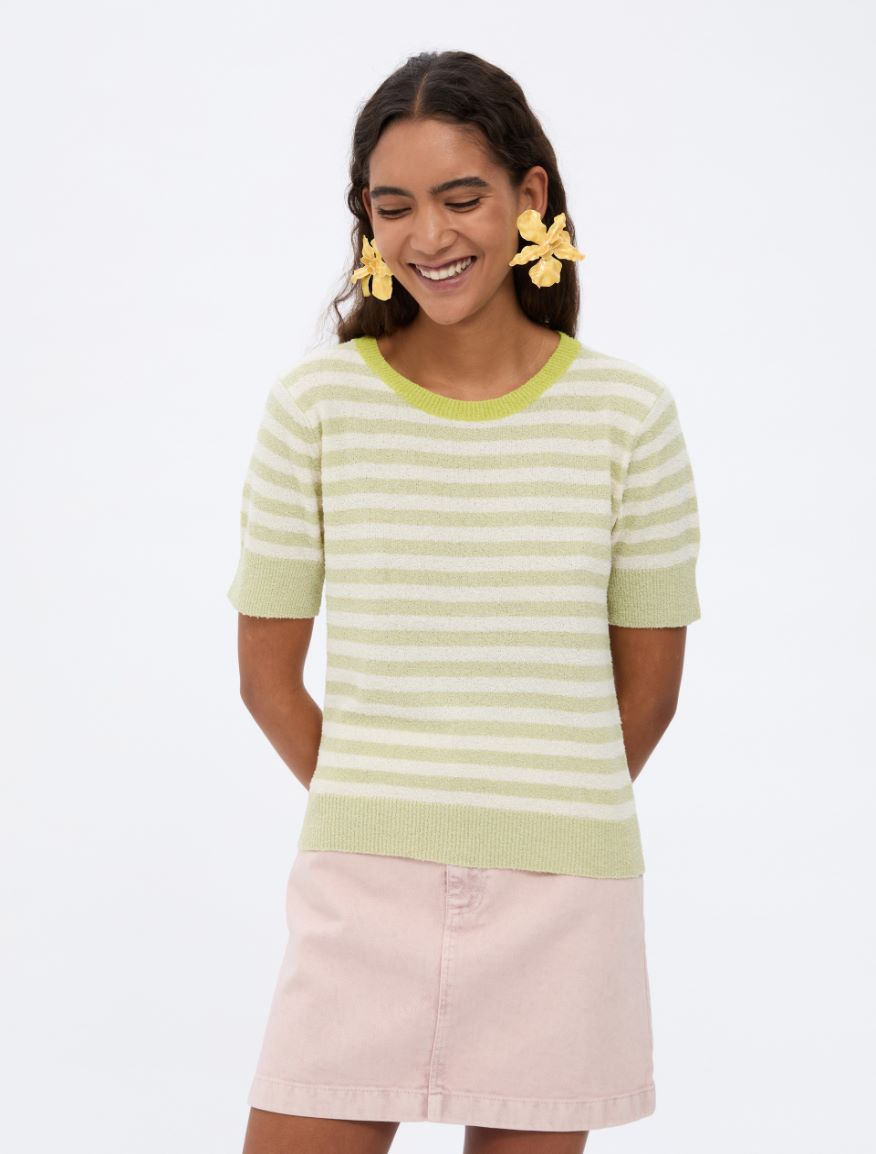 Semi-fitted sweater - SAGE - Iblues