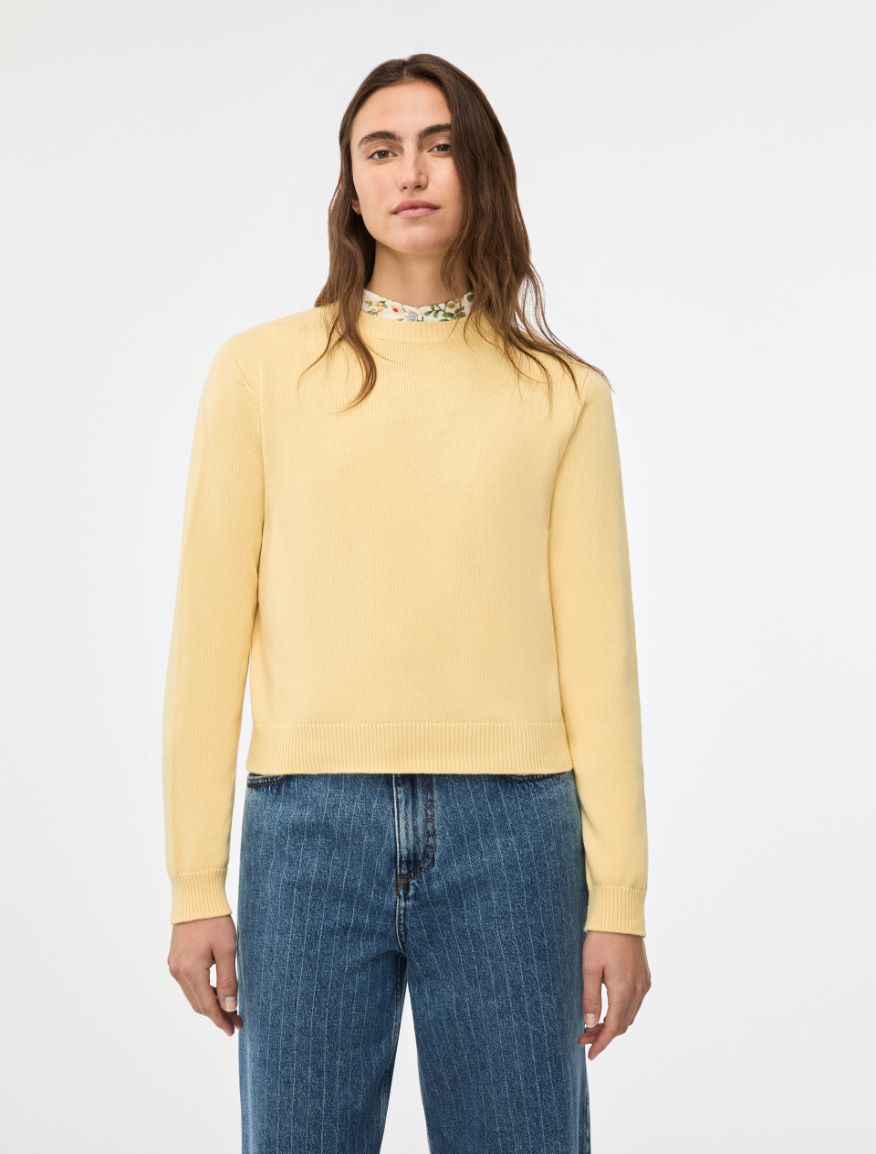 Crew-neck sweater - YELLOW - Iblues