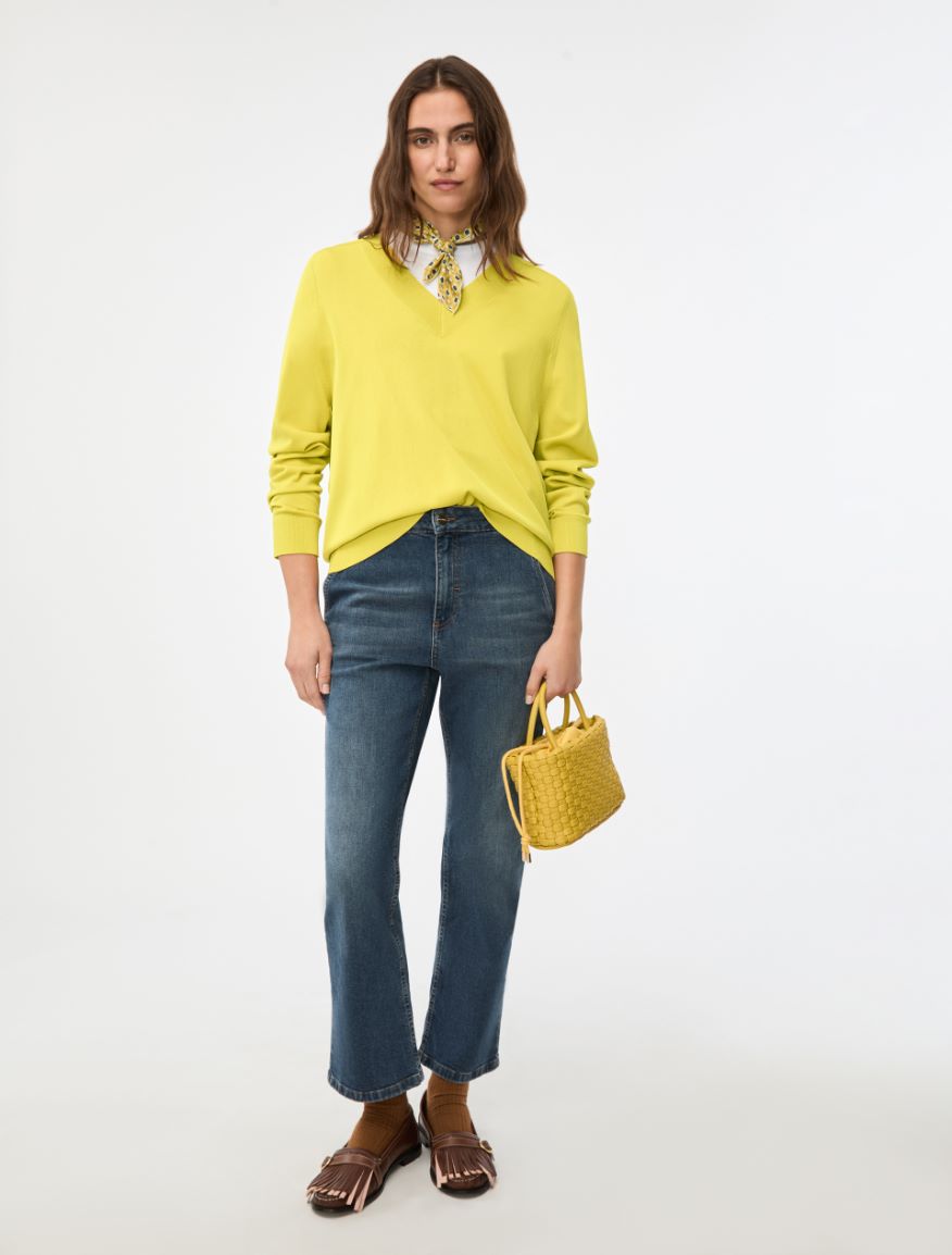 Relaxed-fit sweater - LIME - Iblues - 4