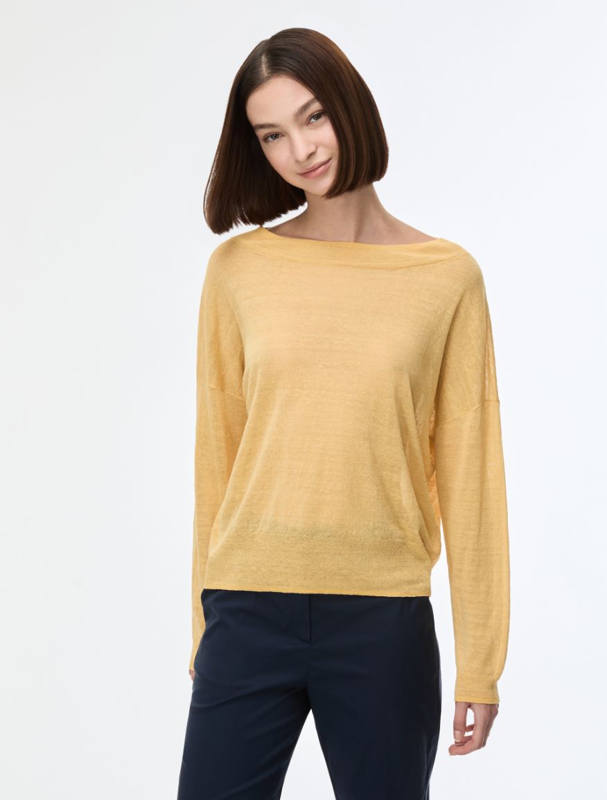 Egg-shaped sweater - YELLOW - Iblues