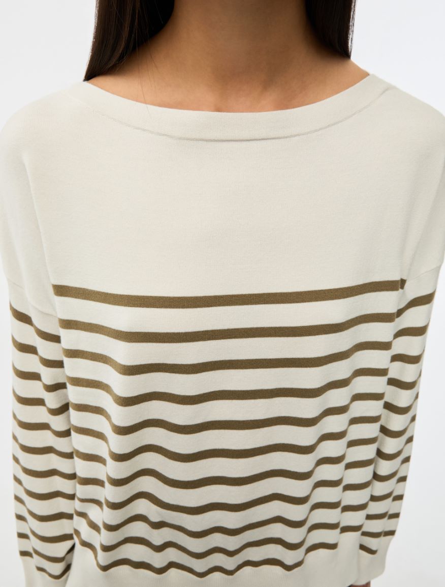 Relaxed-fit sweater - IVORY - Iblues - 3