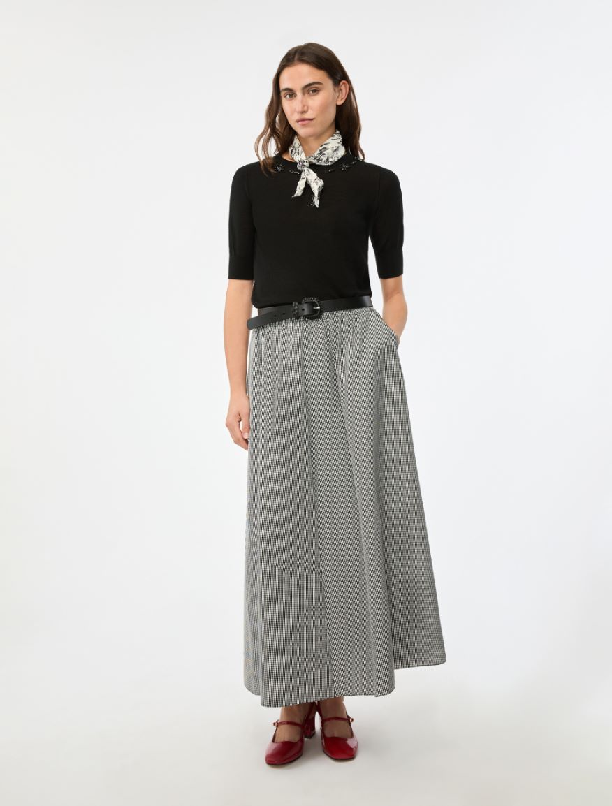 Embroidered sweater - BLACK - Iblues - 4