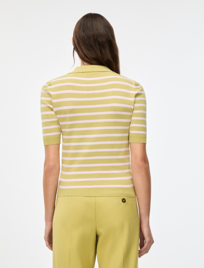 Polo aderente - LIME