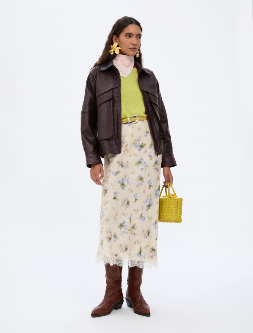 Leather jacket - DARK BROWN - Iblues - 4