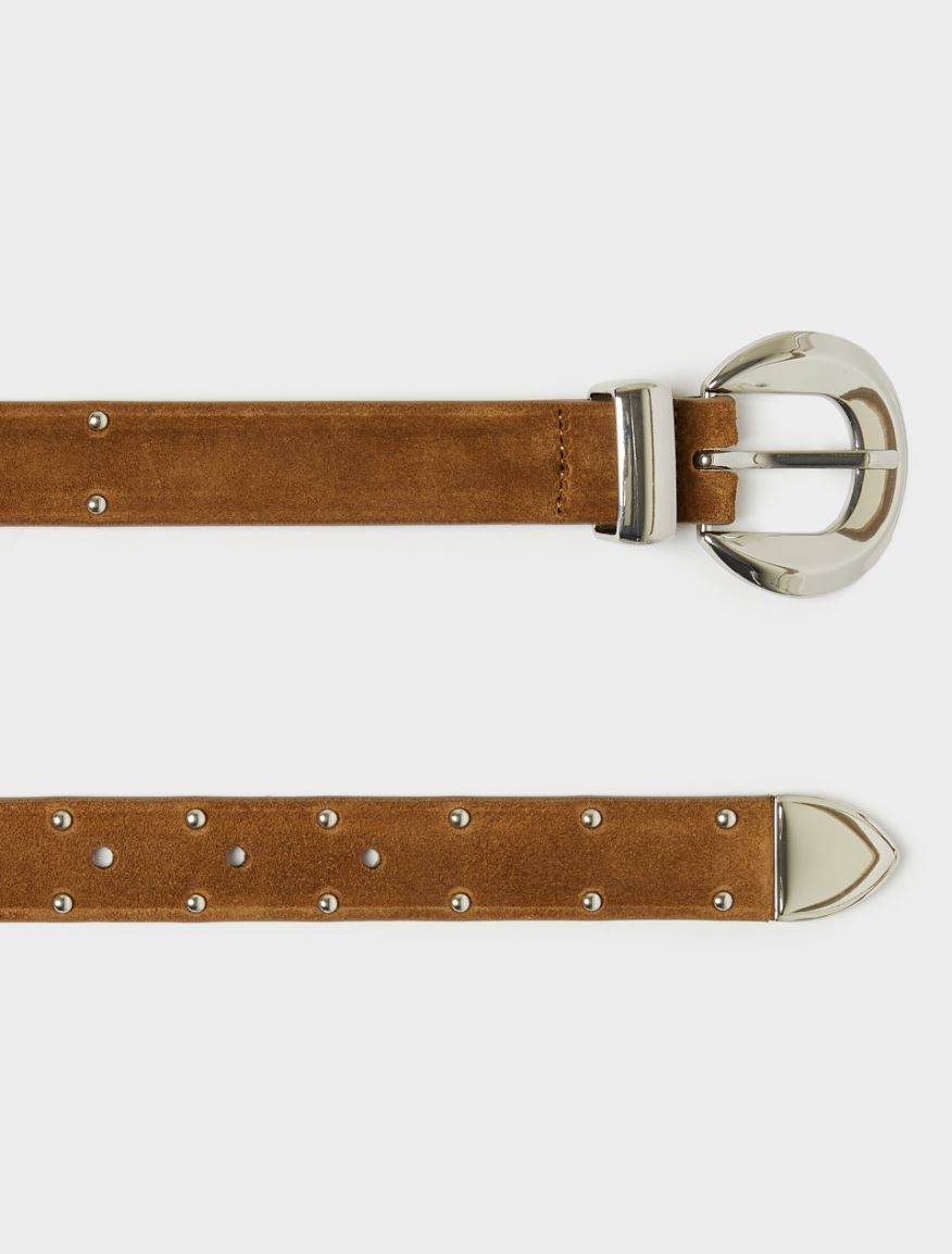Suede belt - TERRA COTTA - Iblues - 2