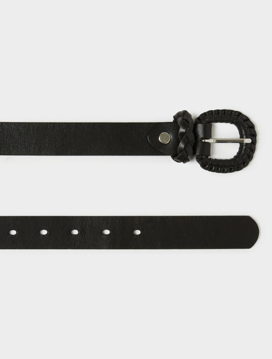 Leather belt - BLACK - Iblues - 2